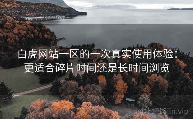 白虎网站一区的一次真实使用体验：更适合碎片时间还是长时间浏览