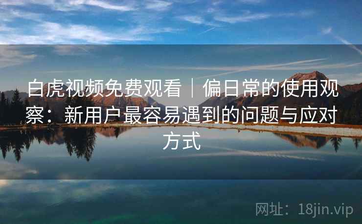 白虎视频免费观看｜偏日常的使用观察：新用户最容易遇到的问题与应对方式
