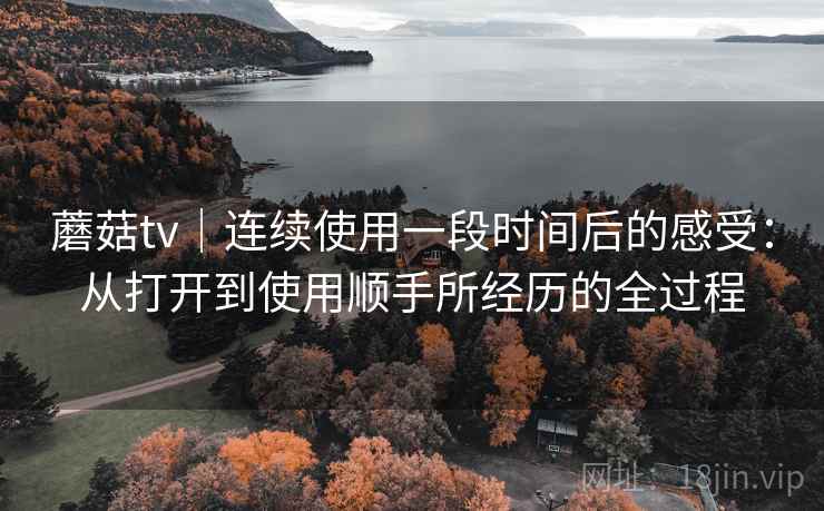 蘑菇tv|连续使用一段时间后的感受:从打开到使用顺手所经历的全过程